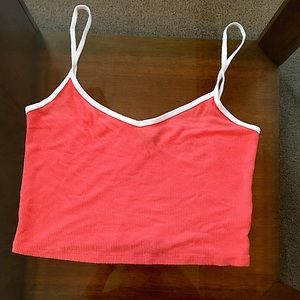 Aeropostale orange crop top tank